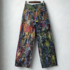 Women’s Loose Wide-Leg Jeans – Sand-Washed Street Denim Pants