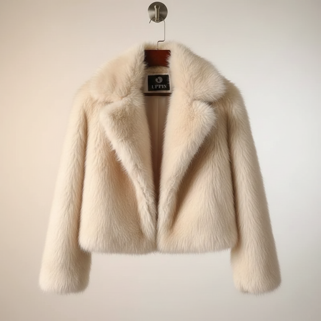 Women’s Faux Fur Coat – High-Waist Streetwear Winter Outerwear