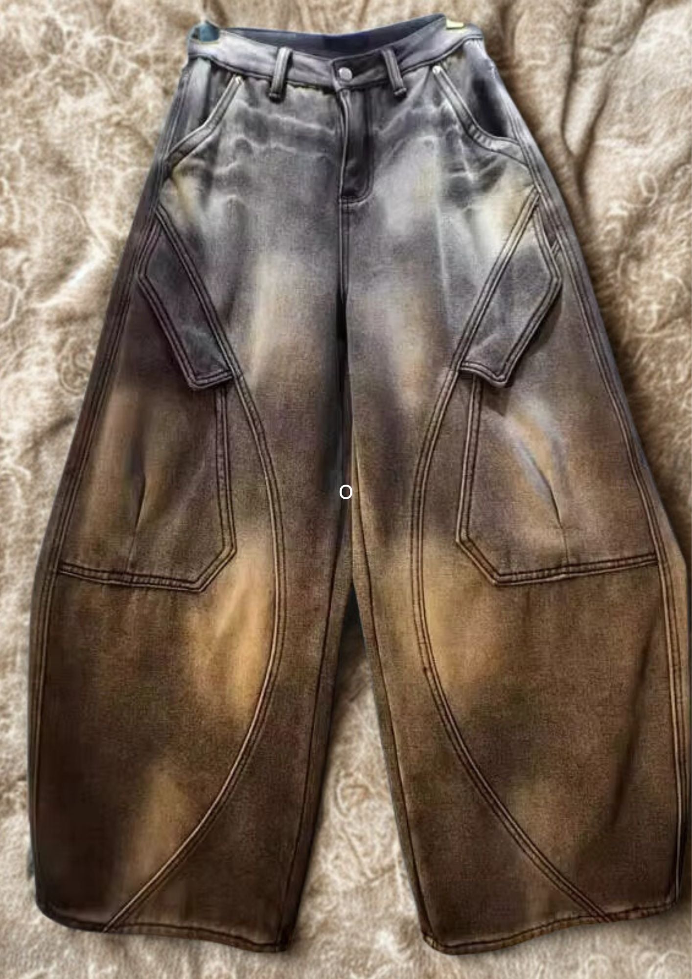 Women’s High-Street Straight-Leg Jeans – Vintage Wash Mid-Waist Denim