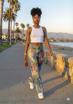 Women’s Loose Wide-Leg Jeans – Sand-Washed Street Denim Pants