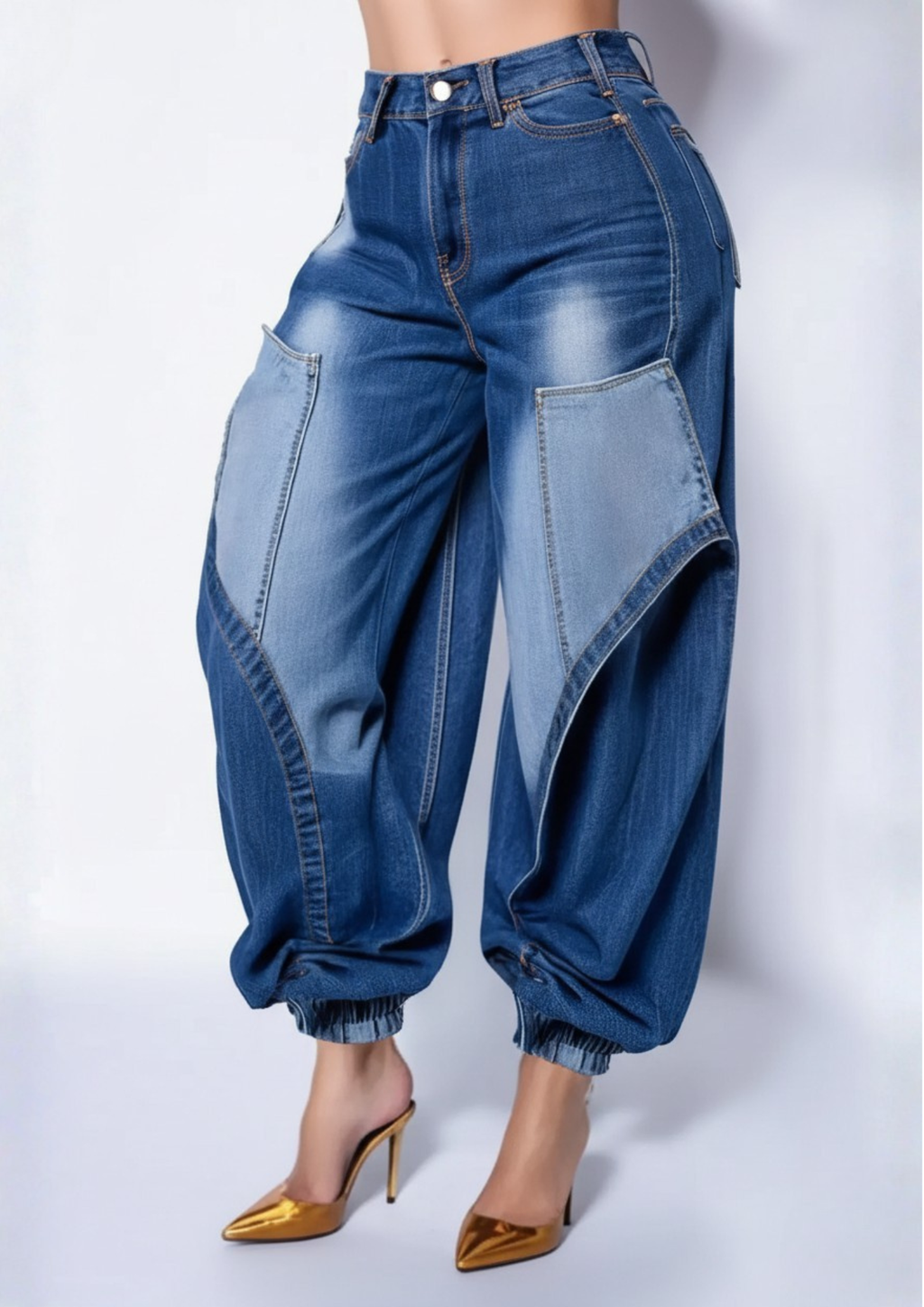 Women’s Plus Size Ankle-Length Denim Jeans – Casual Everyday Fit