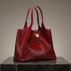 Genuine Leather Business Tote Bag – Structured Professional Handbag