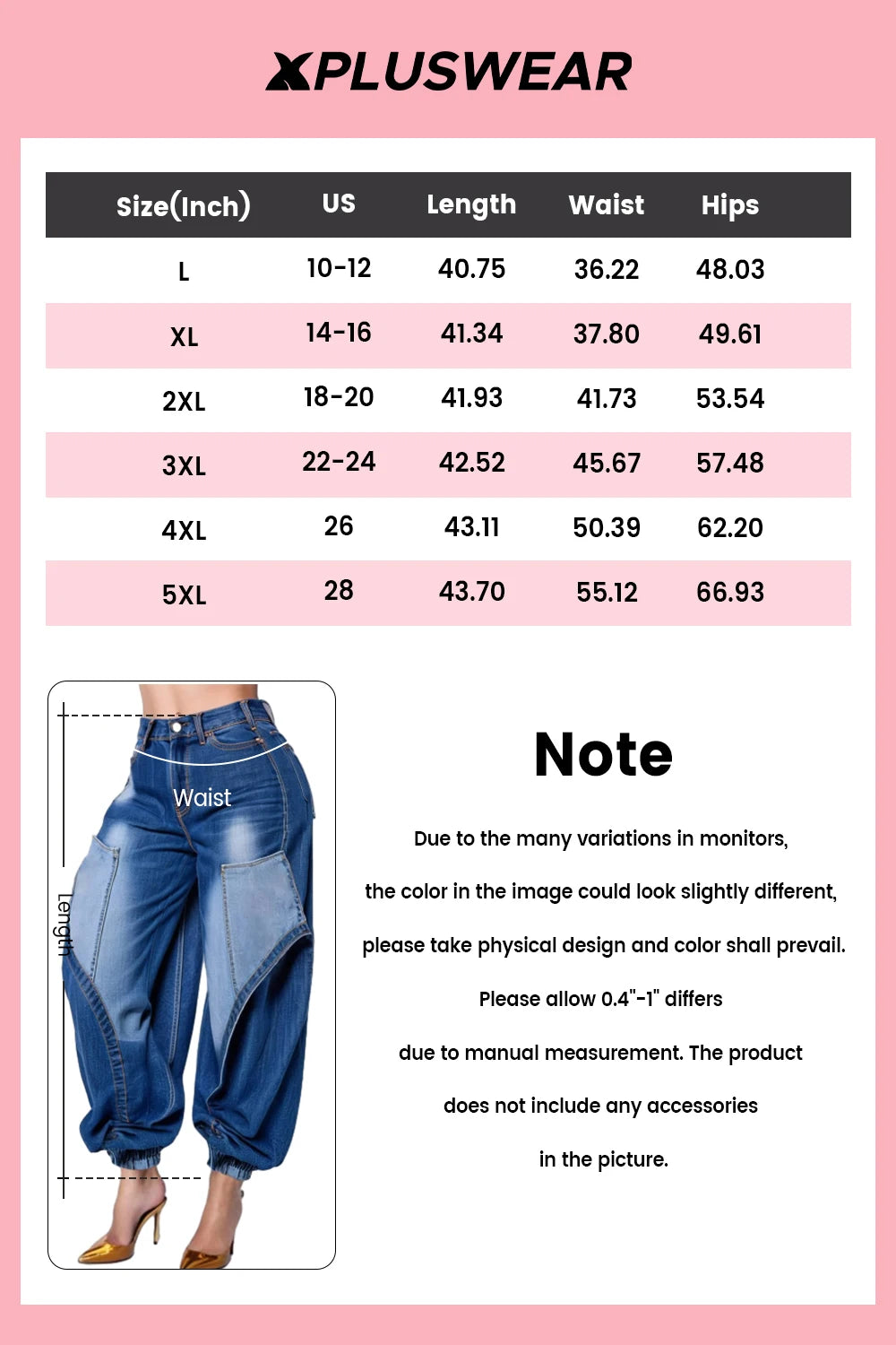 Women’s Plus Size Ankle-Length Denim Jeans – Casual Everyday Fit