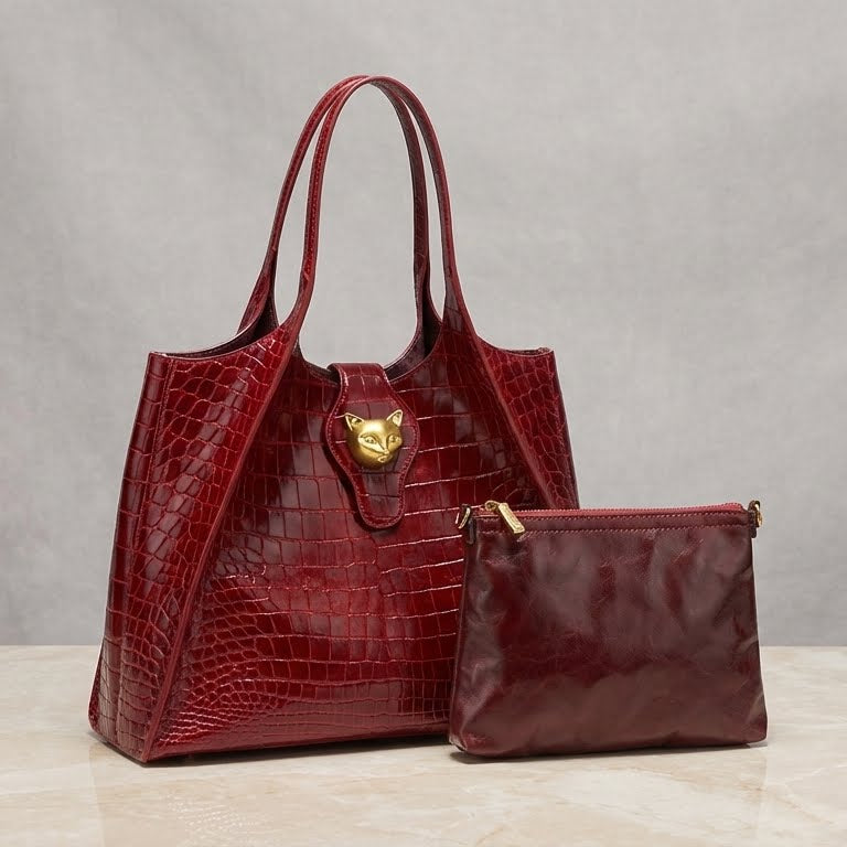 Genuine Leather Business Tote Bag – Structured Professional Handbag