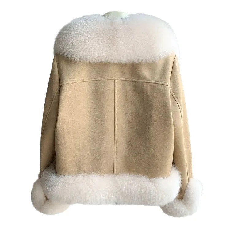 Women’s Faux Fur Coat – Wide-Waisted Warm Autumn/Winter Outerwear
