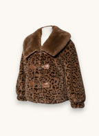 Vintage Faux Fur Coat – Belted Slim Fit Winter Outerwear