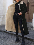 Women’s Long Faux Fur Coat – Slim Fit Warm Autumn/Winter Outerwear