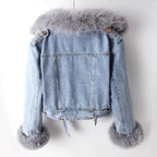 Women’s Streetwear Utility Jacket – Zip-Up Pocketed Outerwear for Fall/Winter