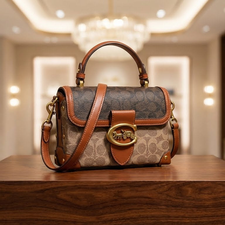 Geometric Satchel Handbag – Modern Structured Everyday Bag