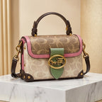 Geometric Satchel Handbag – Modern Structured Everyday Bag