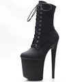 Women’s Extreme Platform Ankle Boots – Cross-Tied Spike Heel