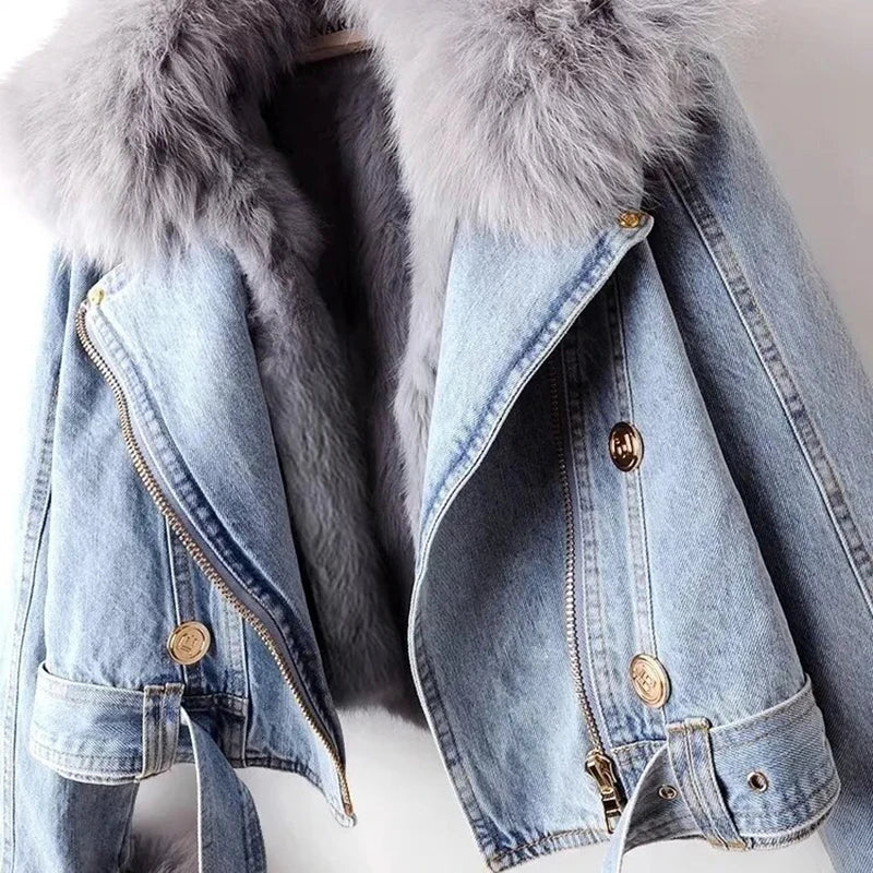 Women’s Streetwear Utility Jacket – Zip-Up Pocketed Outerwear for Fall/Winter