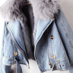 Women’s Streetwear Utility Jacket – Zip-Up Pocketed Outerwear for Fall/Winter