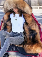 Women’s Hooded Winter Coat with Adjustable Waist – Wool Lined