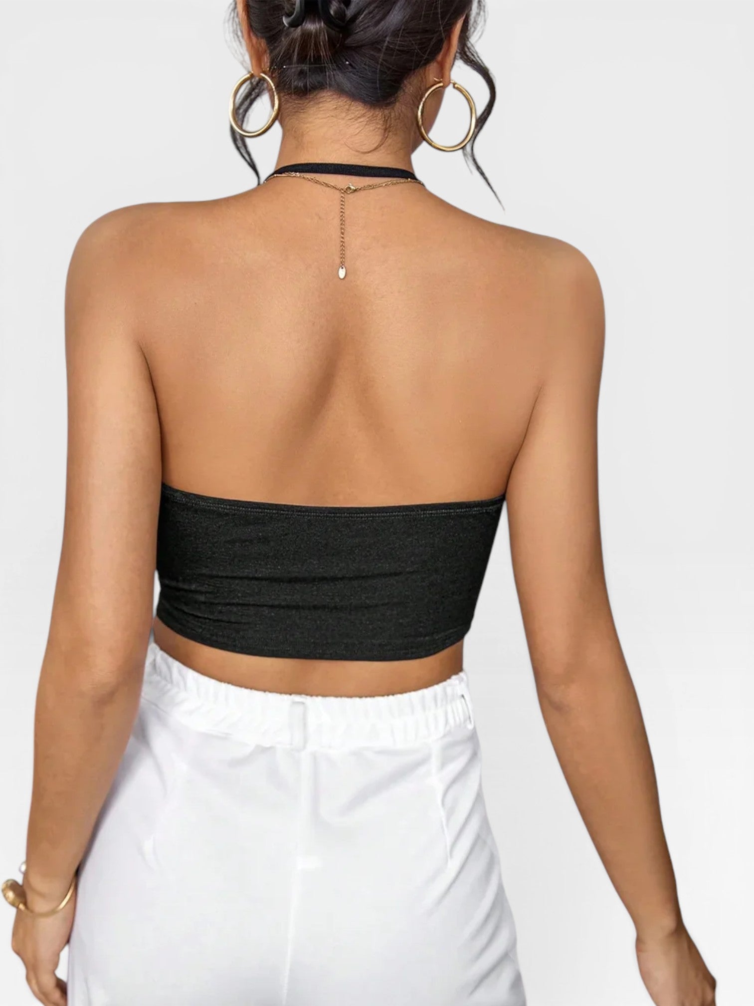 Ruched Knit Camisole Top – Stretch Fit Summer Cami