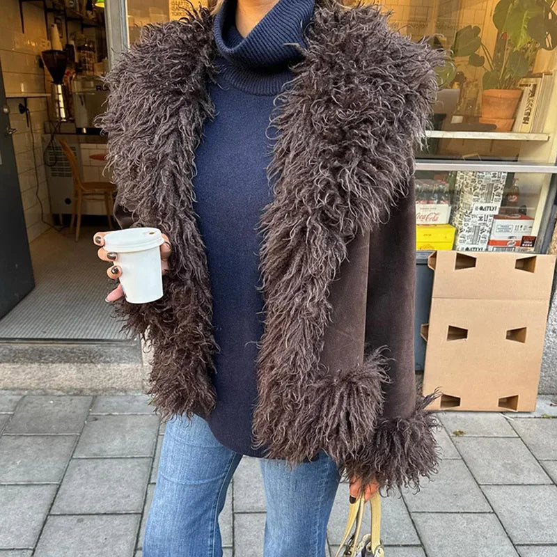 Women’s Double-Breasted Long Coat – Vintage-Inspired Autumn/Winter Outerwear