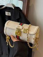 Patchwork Barrel Shoulder & Crossbody Bag