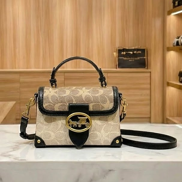 Geometric Satchel Handbag – Modern Structured Everyday Bag