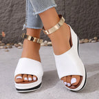 Women’s Flat Slip-On Sandals – Casual Back Strap Summer Style