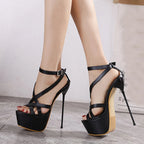 Platform High Heel Sandals 17cm – Ankle Strap | Model A1-
