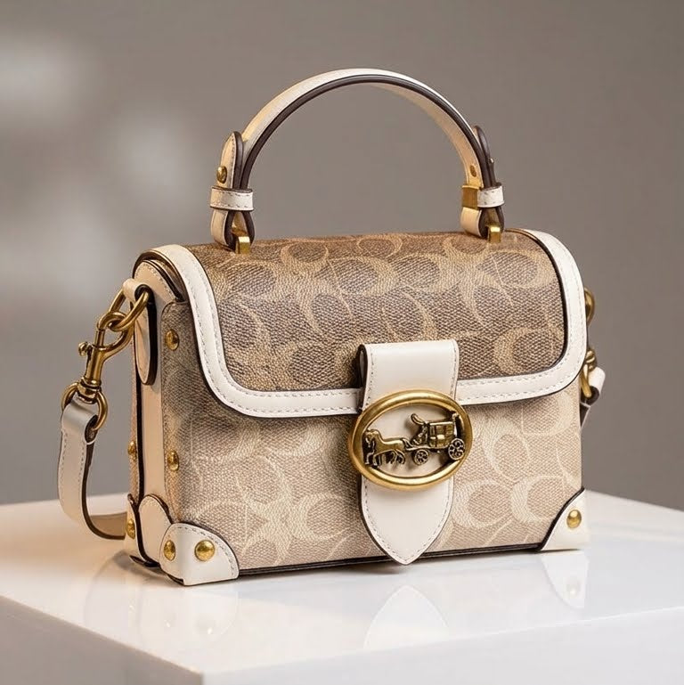 Geometric Satchel Handbag – Modern Structured Everyday Bag