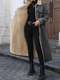 Women’s Long Faux Fur Coat – Slim Fit Warm Autumn/Winter Outerwear
