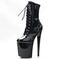 Women’s Extreme Platform Ankle Boots – Cross-Tied Spike Heel