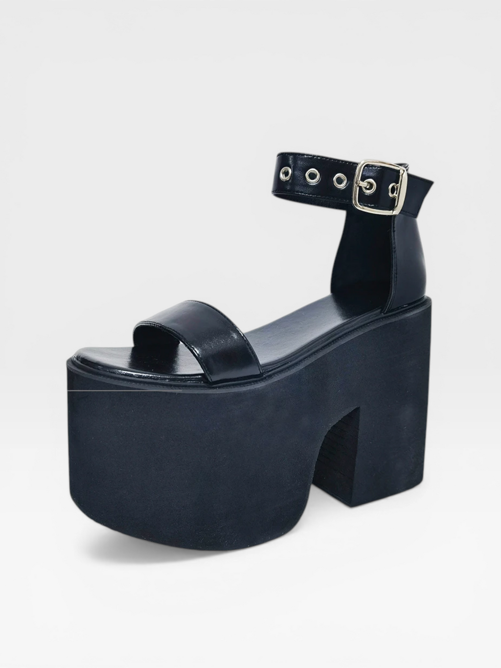 Women’s Extreme Platform High Heel Sandals – 14cm Square Heel Statement Shoes