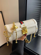 Patchwork Barrel Shoulder & Crossbody Bag