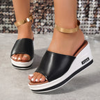 Women’s Flat Slip-On Sandals – Casual Back Strap Summer Style