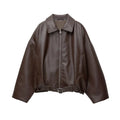 Women’s American Retro Patchwork Bomber Jacket – Vintage Zip-Up Outerwear