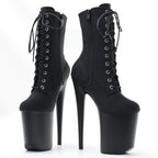 Women’s Extreme Platform Ankle Boots – Cross-Tied Spike Heel