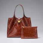 Genuine Leather Business Tote Bag – Structured Professional Handbag